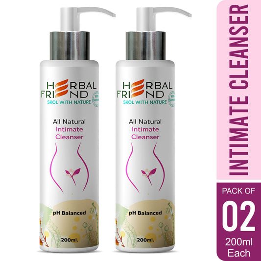 Natural Intimate Wash - pH balanced natural Intimate cleanser, contains herbal plant extracts and natural oil