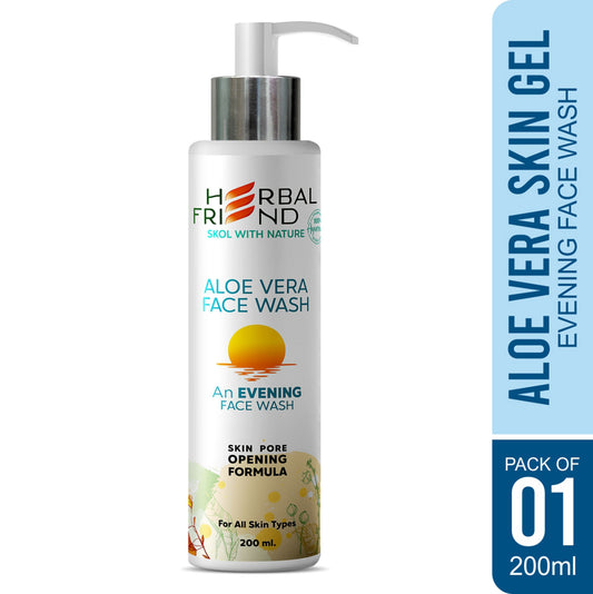 Aloe Vera Evening Face Wash with Skin Pore Opening Formula