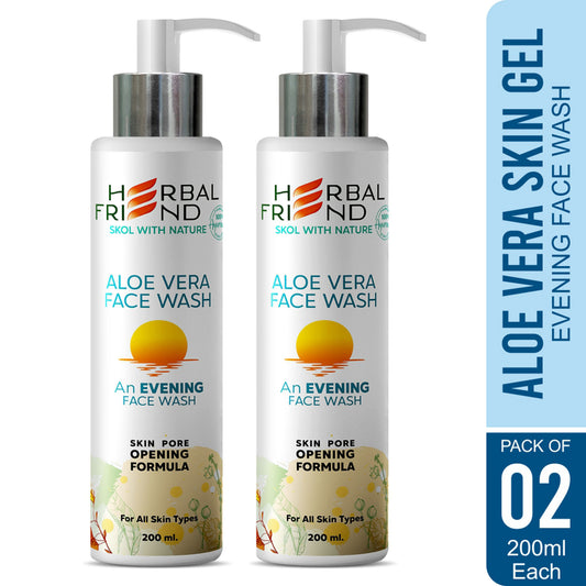 Aloe Vera Evening Face Wash with Skin Pore Opening Formula